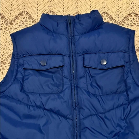 Gymboree Puffer Vest Boy’s Size Large 10-12 Dark Blue Winter Layer Warm 2013 - Picture 3 of 6